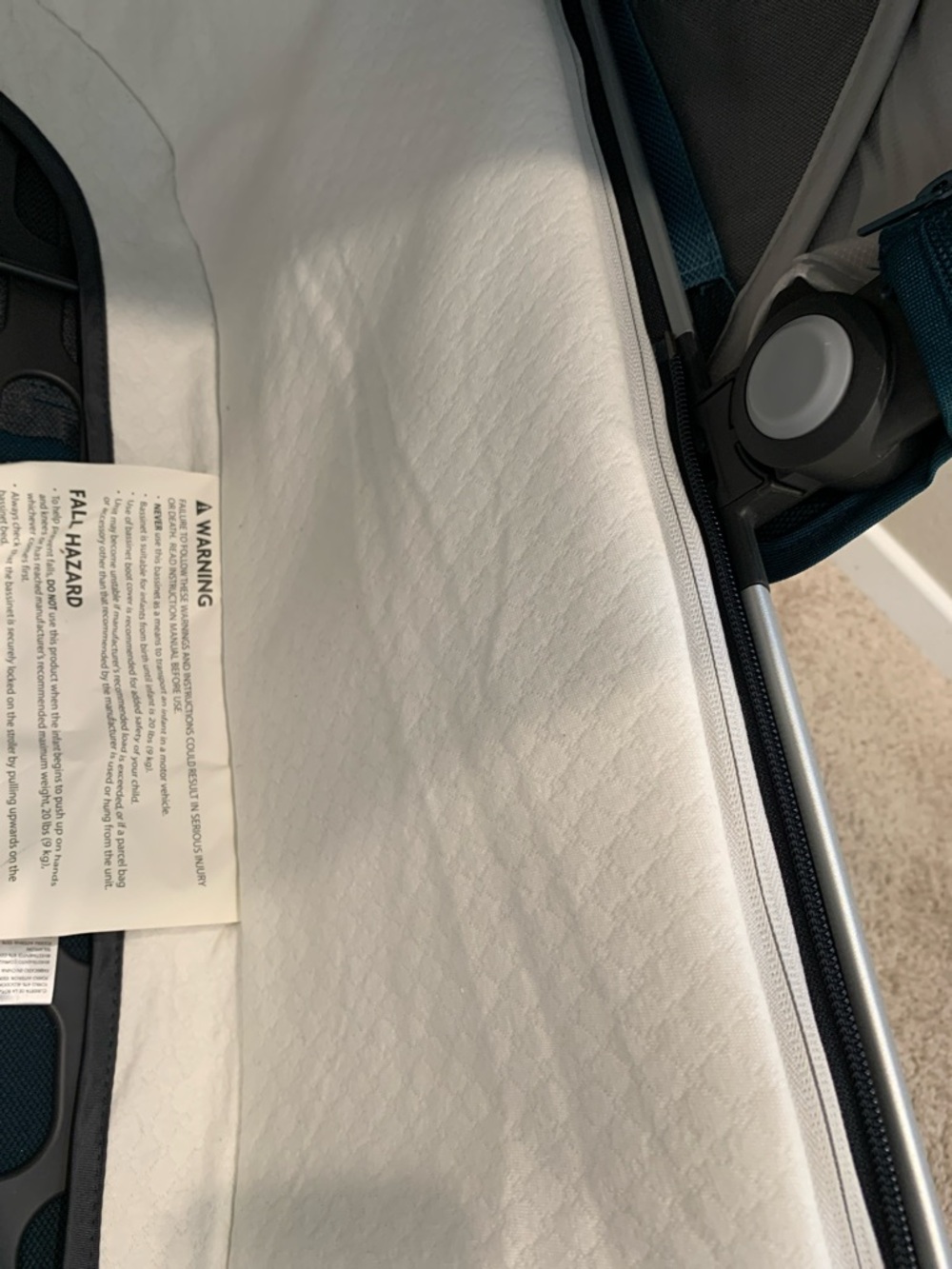UPPAbaby Finn (Teal blue) bassinet - Picture 10 of 17